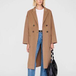 ANINE BING Dylan Coat - Camel - XS (Like New)